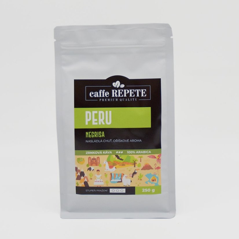 Zrnková káva PERU NEGRISA