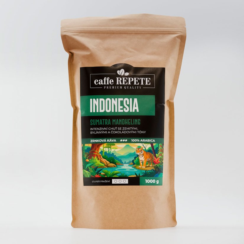 Zrnková káva INDONESIA Sumatra Mandheling 1000 g
