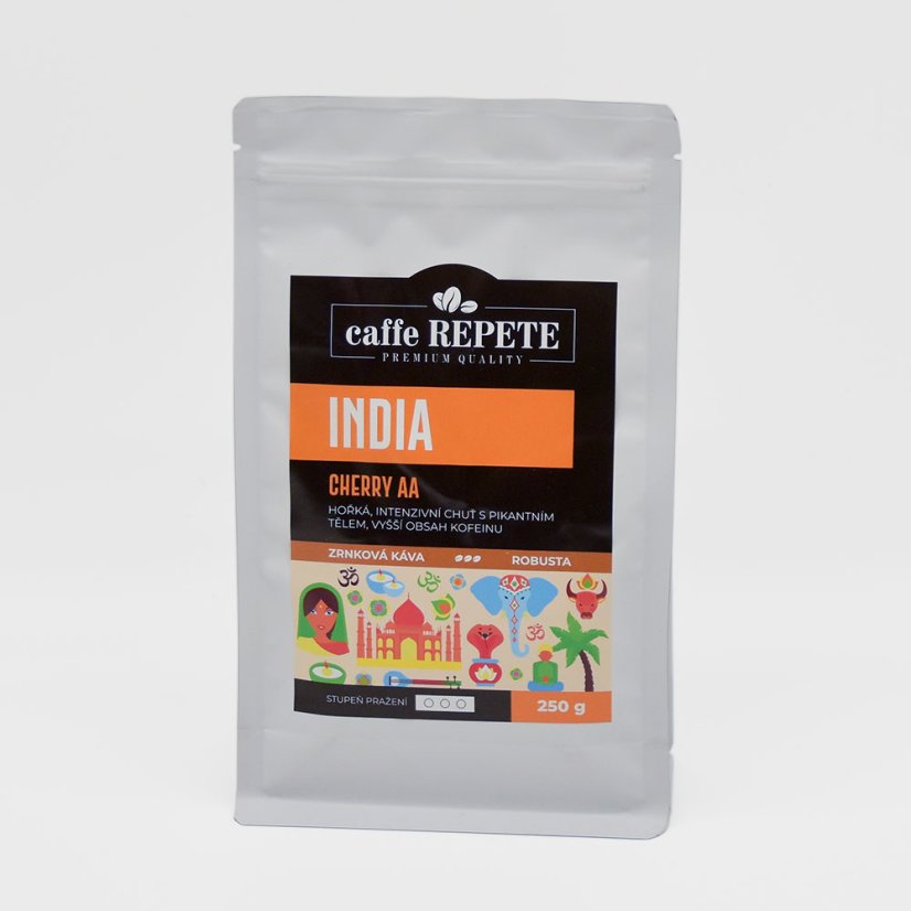 Zrnková káva INDIA CHERRY AA