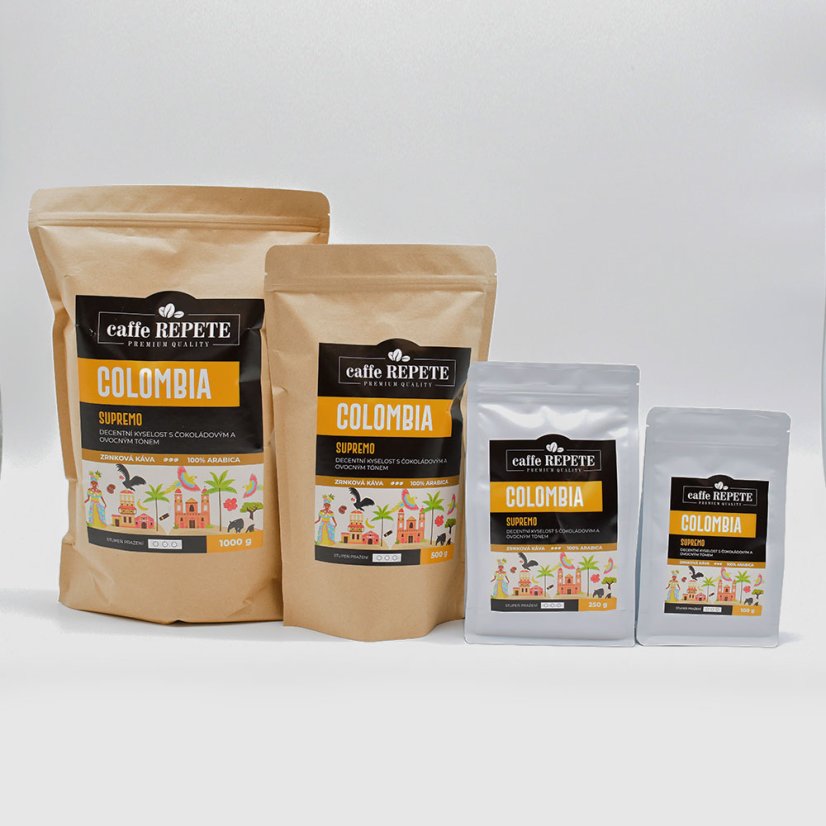 Zrnková káva COLOMBIA SUPREMO