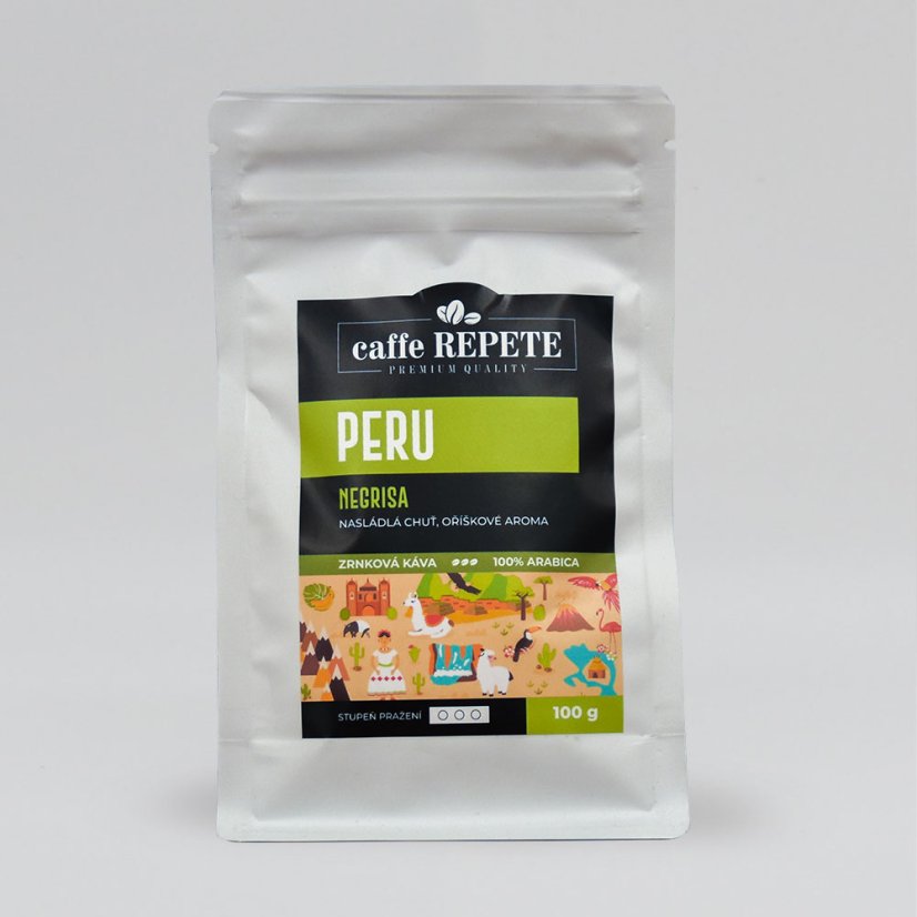 Zrnková káva PERU NEGRISA