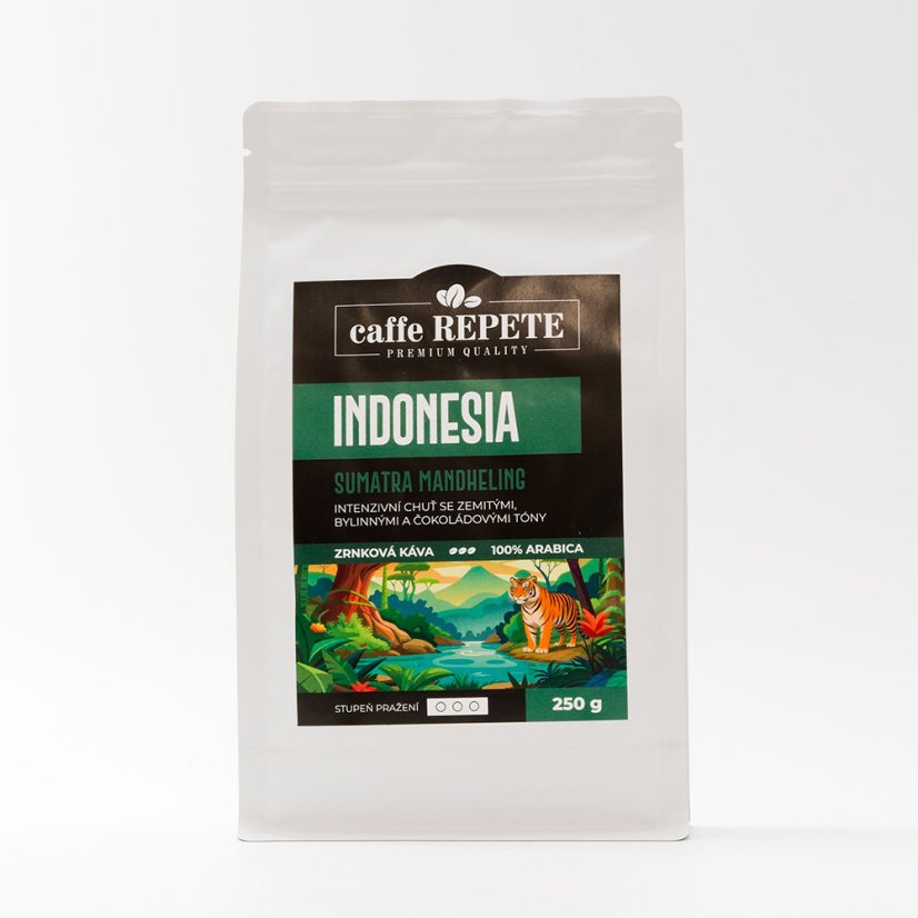 Zrnková káva INDONESIA Sumatra Mandheling 250 g