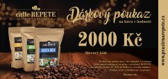 Dárkový poukaz caffe REPETE 2000 Kč